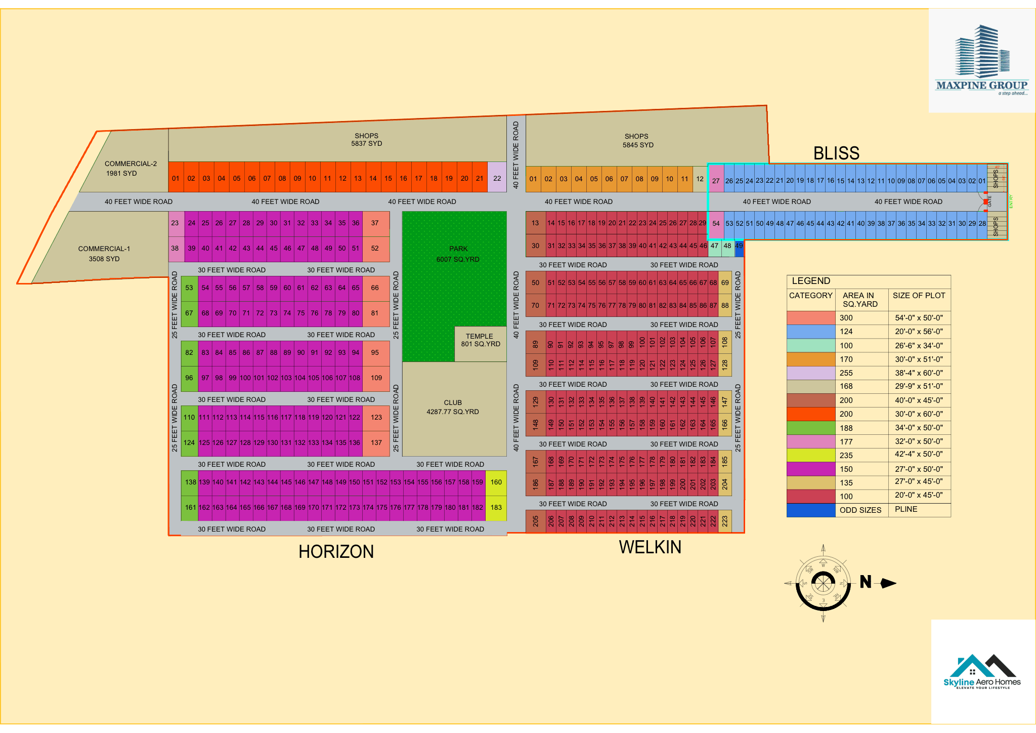 Skyline Aero Homes Layout Plan