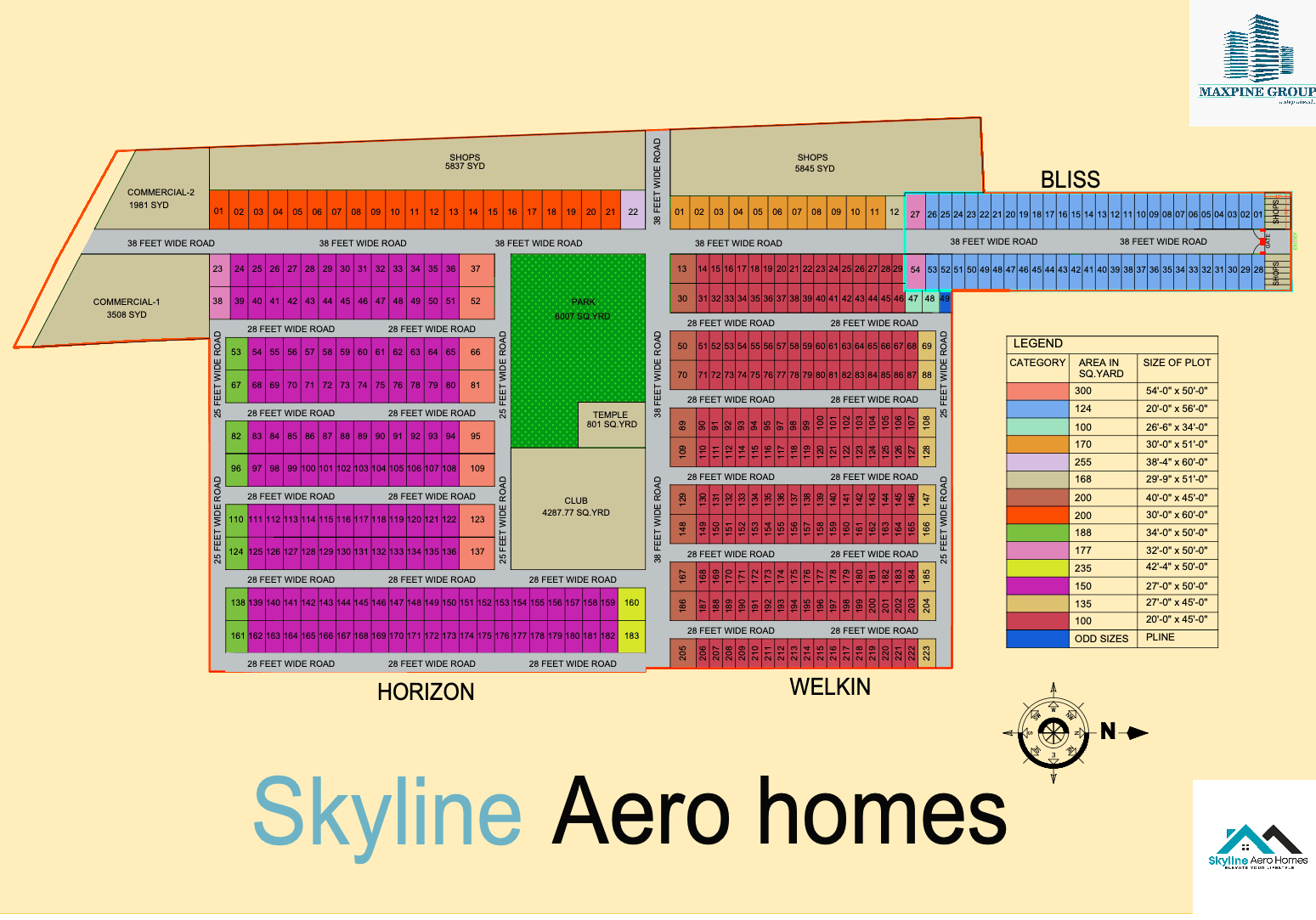 Skyline Aero Homes Layout Plan