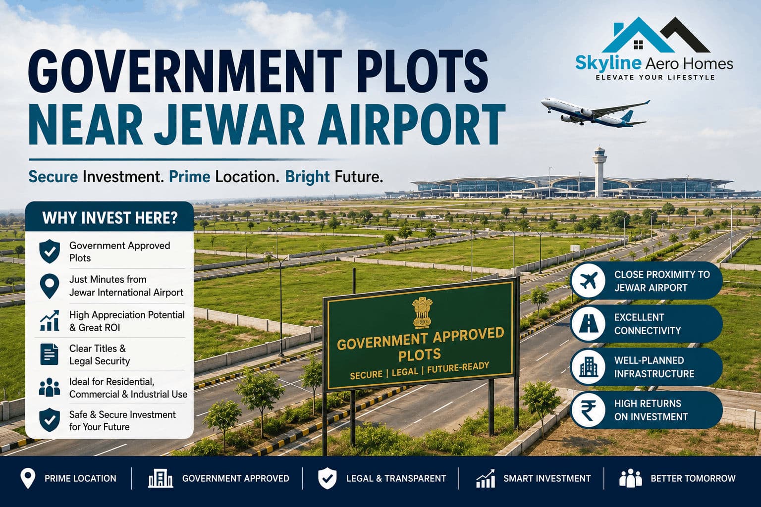 Government Plots Near Jewar Airport – YEIDA Schemes & How to Apply